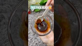 Coffee alovera E vitamin oil face pack for brightening amp glowing skin shorts youtubeshortspack [upl. by Eornom]