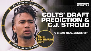 How will the Colts navigate draft night 🤔  CJ Strouds falling draft stock  Paul Finebaum Show [upl. by Carr445]