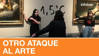 Activistas atacaron obras de Goya en el Museo del Prado [upl. by Eetnom]