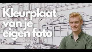 Eigen foto naar kleurplaat omzetten [upl. by Silsbye]