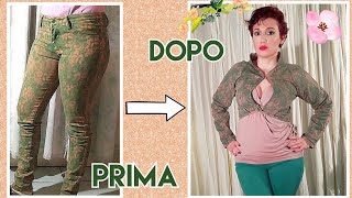 DA PANTALONE A GIACCA  REFASHION Tutorial by Diana Toto [upl. by Nyllaf]