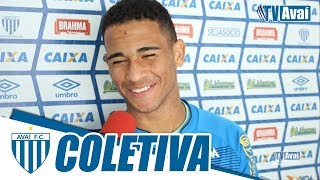 TV Avaí  COLETIVA  Luanzinho  22082017 [upl. by Anidnamra]