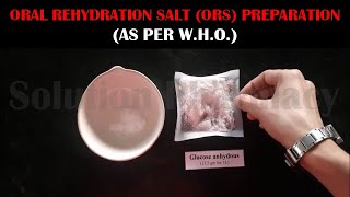 How to Prepare ORS Oral Rehydration Salt As Per WHO Formula For Pharmacy Practical ENGLISH [upl. by Wadesworth253]