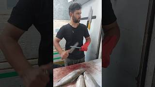 Skilled dealer in knife sharpening and butterflying trout fishcuting [upl. by Aisel]