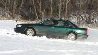 Audi Quattro cars Ice Driving 2008 [upl. by Eiuol]