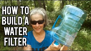 Building a DIY Water Filter Using BioChar and a 3 Gallon Jug  Anns Tiny Life [upl. by Euqinoj]