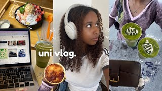 productive uni vlog 📓 cafe study dates study vlog new gym era campus life [upl. by Stockton]