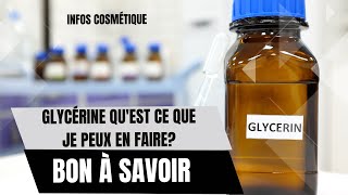 La glycérine en cosmétique  Quest ce que je peux en faire  Découvrez ses multiples bienfaits [upl. by Buffo287]