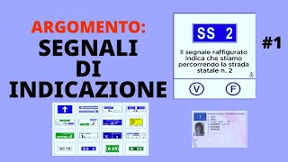 Scheda Esame Patente Segnali di Indicazione 1 [upl. by Bate]