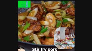 stir fry pork stir fry pork belly chinese recipes [upl. by Akessej]