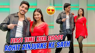 First Time Kiya Shoot Rohit Zinjurke Ke Sath 🥰 RohitZinjurke [upl. by Salita]