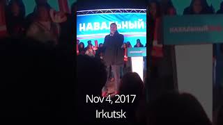 November 4 2017 Irkutsk Alexei Navalnys rally [upl. by Arualana245]