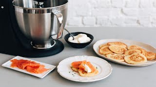 Simple blinis recipe  KitchenAid [upl. by Yelrahs656]