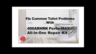 Fix Common Toilet Problems with Fluidmaster 400ARHRK PerforMAX® AllInOne Repair Kit [upl. by Bernt583]