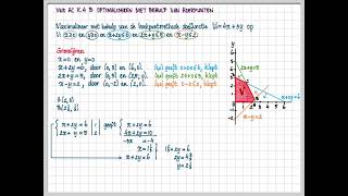 vwo AC K4 B Optimaliseren met behulp van hoekpunten [upl. by Papst]