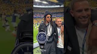 Music legend JayZ was attending the champions league final in London wearing a Patek Philippe jayz [upl. by Auqenehs]