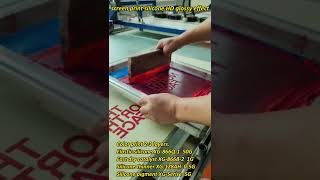 How to screen print silicone HD glossy effect [upl. by Enelrihs]