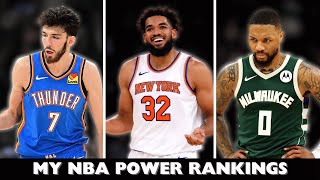 My Power Rankings So Far For The 2024 NBA Season [upl. by Norha]