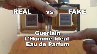 REAL vs FAKE LHomme Idéal Eau de Parfum  Guerlain lhomme idéal testers [upl. by Greer486]