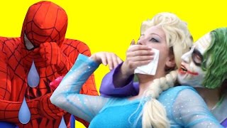 Frozen Elsa is saved by the Spiderman [upl. by Raseda]