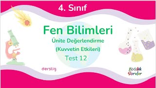 4 Sınıf Fen Bilimleri 3 Ünite Değerlendirme Kuvvet [upl. by Kimbell]