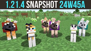 Minecraft 1214 Snapshot 24W45A  Collars New Pickup System amp Big Resource Pack Features [upl. by Aisak]