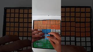 😭💓💓 😭😭😭Making a unique Indian flag solve just giving Rubiks Cube mosaic [upl. by Rehpitsirhc]