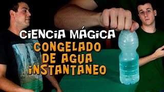 Cómo congelar agua al instante en un segundo hielo instantáneo  Ciencia mágica [upl. by Durning]