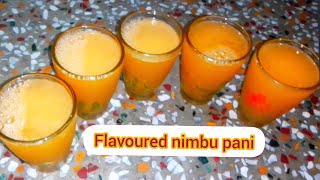 Flavoured Nimbu Pani  Nimbu pani Recipe  सिकंजी रेसिपी  Summer drink [upl. by Amarette]