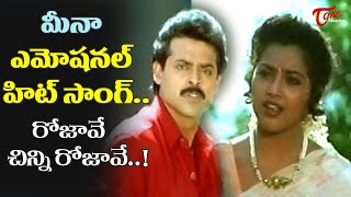 Meena Emotional Hit Song  Rojave Chinni Rojave Song  Suryavamsam Movie  Old Telugu Songs [upl. by Jennee]