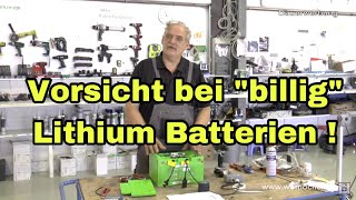 Vorsicht bei billig Lithium Batterien  womoclick [upl. by Ennagroeg576]