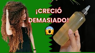 CÓMO HACER CRECER EL CABELLO RAPIDO  RETO CRECIMIENTO CON GEL DE LINAZA RESULTADOS😱 [upl. by Leuams]