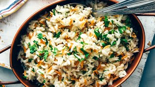 Turkish Rice Pilaf With Orzo [upl. by Trub]