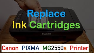 Canon PIXMA MG2550s Ink Cartridge Replacement review [upl. by Asher599]