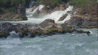 khone Phapheng waterfall slideshow  Champasak province  Laos  February 2012 [upl. by Aimet]