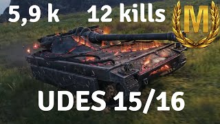 UDES 1516  Master  59 Damage  12 Kills  World of Tanks [upl. by Britte]