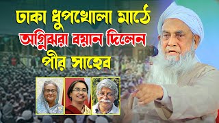 ঢাকা ধুপখোলা মাঠে অগ্নিঝরা বয়ান দিলেন আব্দুল হামিদ পীর সাহেব মধুপুর Bangla Waz 2024 [upl. by Minabe146]