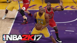 NBA 2K  Michael Jordan vs Kobe Bryant Blacktop 1 on 1 [upl. by Arahahs]