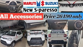 New Sparesso VXI All Accessories 26490 Only installation in Maruti Showroom [upl. by Ahsekad]