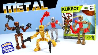 KlikBot Series 2 Metal Bots Zing Action Figure Review Stikbot [upl. by Baumann]