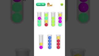 I play and collect marbles by color in the game level 32 game gaming puzzle [upl. by Ahrendt]