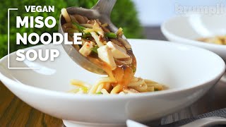 Vegan Miso Noodle Soup [upl. by Daffi472]