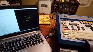 Heathkit ET3400  ETA3400 Snake Game  Programming project [upl. by Nohsed]