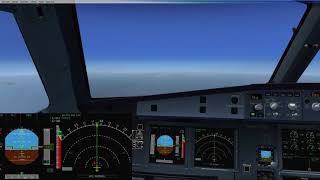 FSX FSLabs A320 TACS in Action Midair Collision Avoided [upl. by Xineohp460]