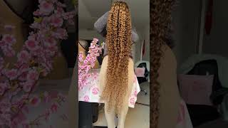 38quot long 13x4 transparent lace P427 color water wave wig is 488 Dm86 15166056921 wigs hair 😍 [upl. by Frodin]