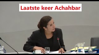 Laatste keer dat Nora Achahbar actief was in de Tweede Kamer als Staatssecretaris voordat opstappen [upl. by Onimod26]