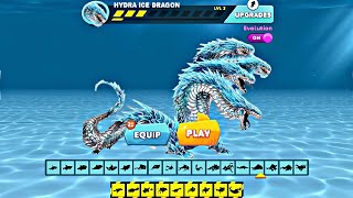 Hungry Shark Evolution New Shark  New Hydra Ice Dragon Shark By Fan Made  Hungry Shark All Sharks [upl. by Ellga]