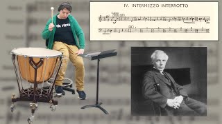 Bartóks Concerto for Orchestra  Mvt IV Timpani Excerpt except its on ONE DRUM [upl. by Eemla]