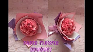 PAPER FLOWER BOUQUET DIY [upl. by Rudin]