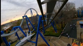 Afterburn POV 4K 60fps Horizon Leveled Carowinds’ Most INTENSE Coaster NC [upl. by Nancee286]